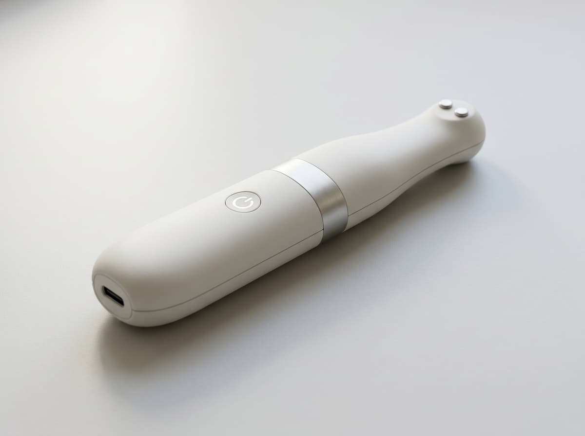 NeuroStim device held against the nose